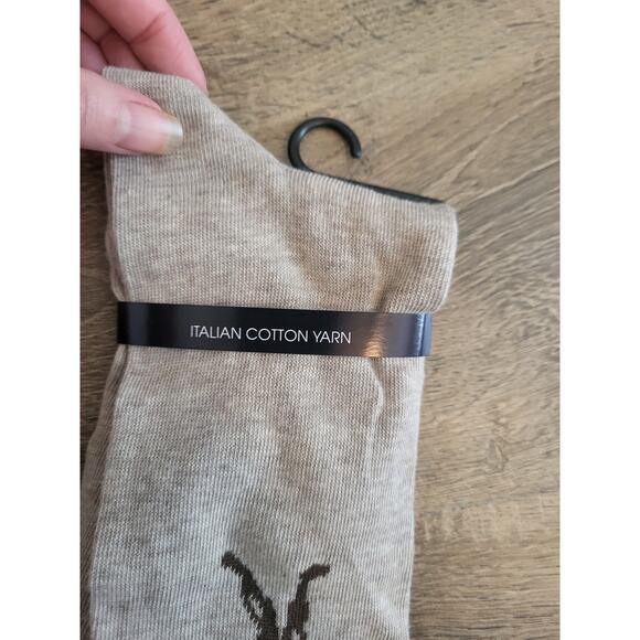 Cremieux Lot of 2 Italian Yarn Orange Brown Novelty Golf Dress Socks NEW - Picture 3 of 6